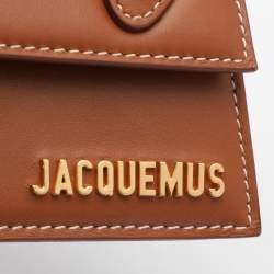 Jacquemus Brown Leather Mini Le Chiquito Top Handle Bag