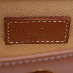 Jacquemus Brown Leather Mini Le Chiquito Top Handle Bag