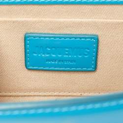 Pre Owned Jacquemus Blue Leather Le Sac Round Top Handle Bag