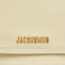 Jacquemus Yellow Woven Embossed Leather Le Petit Panier Basket Tote