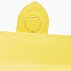 Jacquemus Yellow Leather Mini Le Bambino Top Handle Bag