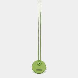 Jacquemus Green Suede Le Pitchou Coin Purse