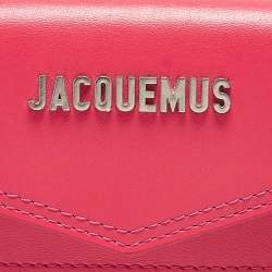 Jacquemus Pink Leather Le Porte Azur Crossbody Pouch