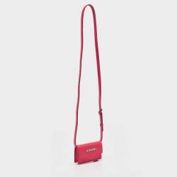 Jacquemus Pink Leather Le Porte Azur Crossbody Pouch