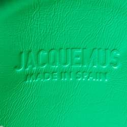 Jacquemus Green Leather Le Pitchou Coin Purse