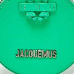 Jacquemus Green Leather Le Pitchou Coin Purse