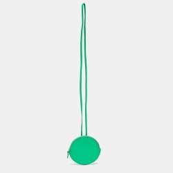 Jacquemus Green Leather Le Pitchou Coin Purse