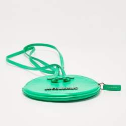 Jacquemus Green Leather Le Pitchou Coin Purse