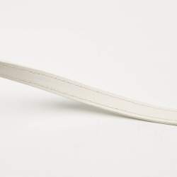 Pre Owned Jacquemus White Leather Le Grand Bambino Top Handle Bag