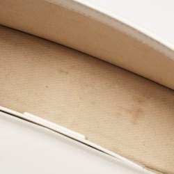 Pre Owned Jacquemus White Leather Le Grand Bambino Top Handle Bag