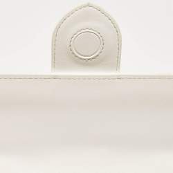 Pre Owned Jacquemus White Leather Le Grand Bambino Top Handle Bag