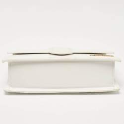 Pre Owned Jacquemus White Leather Le Grand Bambino Top Handle Bag
