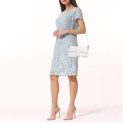 Pre Owned Jacquemus White Leather Le Grand Bambino Top Handle Bag