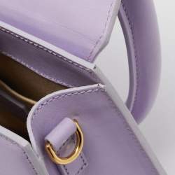 مملوكة مسبقًا Jacquemus Purple Leather Grand Le Chiquito Top Handle Bag