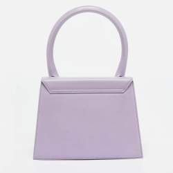 مملوكة مسبقًا Jacquemus Purple Leather Grand Le Chiquito Top Handle Bag
