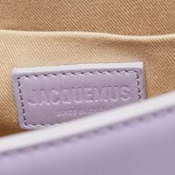 مملوكة مسبقًا Jacquemus Purple Leather Grand Le Chiquito Top Handle Bag