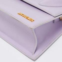 مملوكة مسبقًا Jacquemus Purple Leather Grand Le Chiquito Top Handle Bag