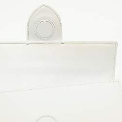Jacquemus White Leather Le Bambino Top Handle Bag