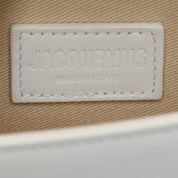 Jacquemus White Leather Le Bambino Top Handle Bag