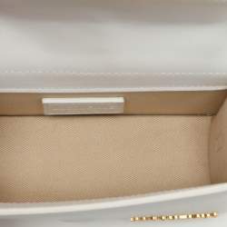 Jacquemus White Leather Le Bambino Top Handle Bag