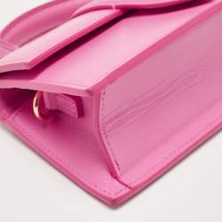 Jacquemus Pink Leather Le Bambino Top Handle Bag