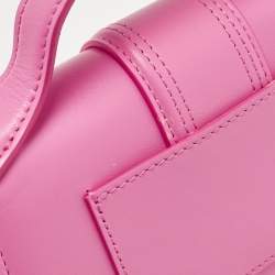 Jacquemus Pink Leather Le Bambino Top Handle Bag