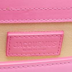 Jacquemus Pink Leather Le Bambino Top Handle Bag