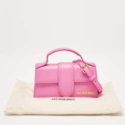 Jacquemus Pink Leather Le Bambino Top Handle Bag