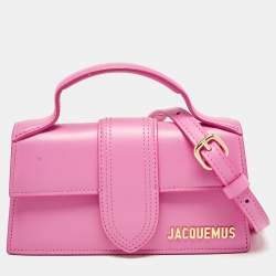 Jacquemus Pink Leather Le Bambino Top Handle Bag