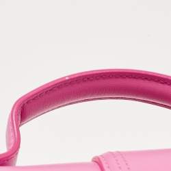 Jacquemus Pink Leather Le Bambino Top Handle Bag