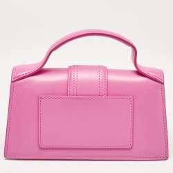 Jacquemus Pink Leather Le Bambino Top Handle Bag
