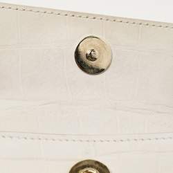 Pre Owned Jacquemus Light Grey Nubuck Leather Mini Le Chiquito Top Handle Bag