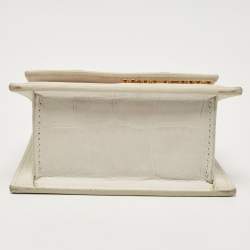 Pre Owned Jacquemus Light Grey Nubuck Leather Mini Le Chiquito Top Handle Bag