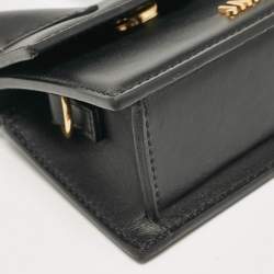 Jacquemus Black Leather Mini Le Chiquito Top Handle Bag
