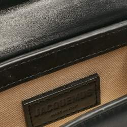 Jacquemus Black Leather Mini Le Chiquito Top Handle Bag