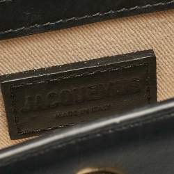 Jacquemus Black Leather Mini Le Chiquito Top Handle Bag