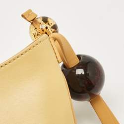 Pre Owned Jacquemus Light Yellow Leather Le Bisou Perle Bag