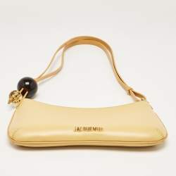 Pre Owned Jacquemus Light Yellow Leather Le Bisou Perle Bag