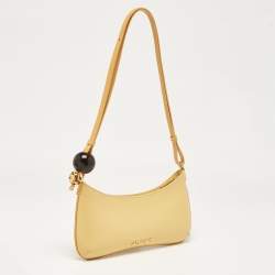 Pre Owned Jacquemus Light Yellow Leather Le Bisou Perle Bag