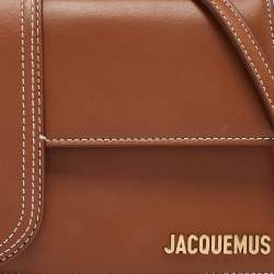 Pre Owned Jacquemus Brown Leather Le Bambino Long Shoulder Bag
