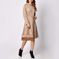 Pre Owned Jacquemus Brown Leather Le Bambino Long Shoulder Bag