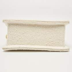 Jacquemus Off White Canvas Le Chiquito Noeud Top Handle Bag