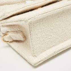 Jacquemus Off White Canvas Le Chiquito Noeud Top Handle Bag