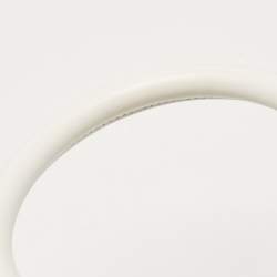 Pre Owned Jacquemus White Leather Leather Le Chiquito Moyen Top Handle Bag