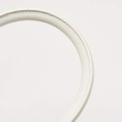 Pre Owned Jacquemus White Leather Leather Le Chiquito Moyen Top Handle Bag