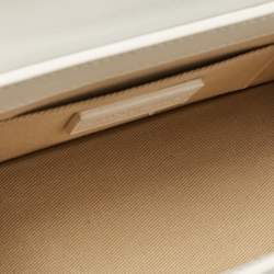 Pre Owned Jacquemus White Leather Leather Le Chiquito Moyen Top Handle Bag