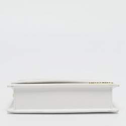 Pre Owned Jacquemus White Leather Long Le Chiquito Top Handle Bag