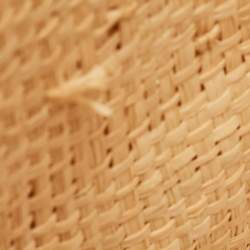 Pre Owned Jacquemus Beige Woven Raffia and Leather Le Baci Fringe Tote