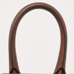 Jacquemus Dark Brown Leather Mini Le Chiquito Top Handle Bag