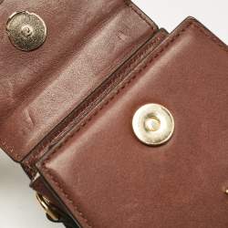 Jacquemus Dark Brown Leather Mini Le Chiquito Top Handle Bag